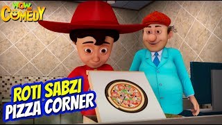 Chacha Bhatija Cartoon in Hindi  Roti Sabzi Pizza Corner Ep 70 New Cartoons  Wow Kidz Comedy [upl. by Arika346]