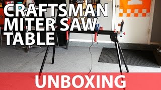 Craftsman Universal Miter Saw Stand  UNBOXING  YHMS029A [upl. by Zsazsa752]