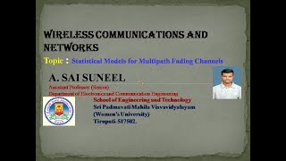 UNIT3  WCN  Statistical Models for Multipath Fading Channels [upl. by Josephson]