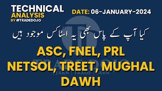 psx ASC FNEL PRL NETSOL TREET MUGHAL DAWH  Learn Price Action Analysis by TradeDojo [upl. by Yrocaj]