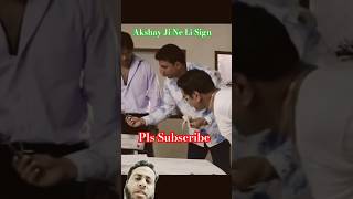 Akshay Ji Ne Li Sign  entertainmentshorts comedy viralshorts [upl. by Adyol]