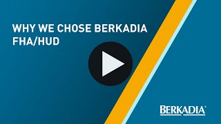 Why we Choose Berkadia FHAHUD [upl. by Glenna250]