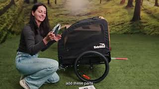 How to install the Pacycle Pet Bike Trailer pettrailer [upl. by Mcneely]