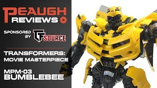 Video Review Transformers  Movie Masterpiece MPM03 BUMBLEBEE [upl. by Anyale209]