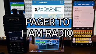 DAPNET  SEND PAGER MESSAGE MMDVM [upl. by Rudolf]