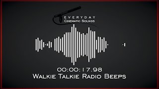 Walkie Talkie Radio Beeps  HQ Sound Effects [upl. by Proudman]