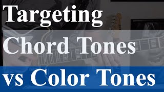 Chord Tones vs Color Tones [upl. by Lentha967]