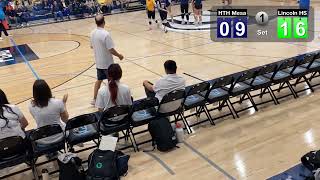 High Tech High Mesa vs Lincoln High Varsity Girls Volleyball CIF Div 4 finals 11924 set 1 of 5 [upl. by Eimat]