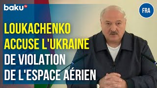 Le président biélorusse affirme que des avions ukrainiens ont pénétré dans lespace aérien national [upl. by Menell383]