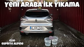 Yeni Araba İlk Yıkama Renault Clio Esprite Alpine [upl. by Donatelli683]