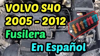 DIAGRAMA de FUSIBLES Volvo S40 Año 2005  2012  En Español [upl. by Brett243]