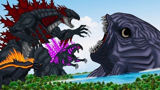 The Fusion of SHIN GODZILLA X Magma Shimo  Netsu  SHIN SHIMOZILLA VS Dark Bloop EP01 [upl. by Anialam572]