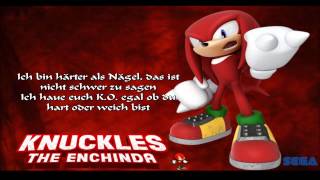 Unknown from ME Knuckels Theme Song German Lyrics Sonic Adventure [upl. by Ecnerat]