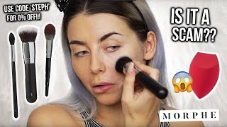 TESTING MORPHE BRUSHES IS IT A SCAM OR ARE THEY WORTH YOUR  REVIEW  FIRST IMPRESSIONS [upl. by Onofredo]