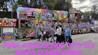 Feria de atracciones de tots els sants concentaina 2024 [upl. by Alded357]