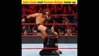 John Cena Roman Reigns vs The Miz Samoa Joe shorts wwe [upl. by Stubstad]