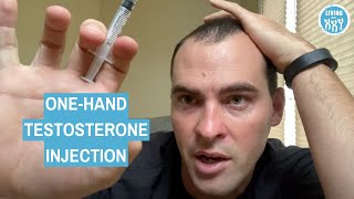 One Handed Testosterone Gluteal Injection [upl. by Jenesia797]