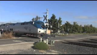 Amtrak Coast Starlight 11 amp Capital Corridor 528 Meet Through Newark [upl. by Nisaj]