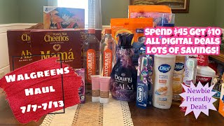 WALGREENS HAUL 77713  NEWBIE FRIENDLY  ALL DIGITAL DEALS [upl. by Einehpets189]