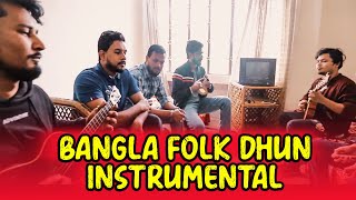 Bangla folk dhun  pindare polasher bon  Mandolin  khomok  harmonica  ukulele  instrumental [upl. by Namaan]