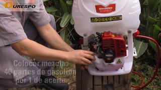 Fumigadora de espalda con motor tipo pistón Briggs amp Stratton [upl. by Eigroeg]