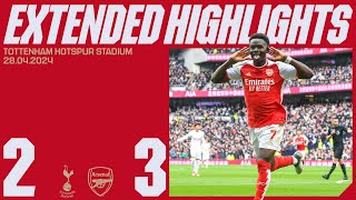 EXTENDED HIGHLIGHTS  Tottenham Hotspur vs Arsenal 23  Saka amp Havertz on target  Premier League [upl. by Notyalk]