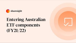 How to enter Australian ETF components FY 2021  2022 [upl. by Azmah]