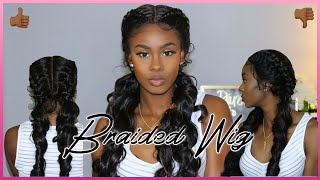 A BRAIDED WIG🤔 Zury Sis Double Dutch Braid Lace Wig  Ebonyline  ALYSSA DENAYE [upl. by Amikehs761]