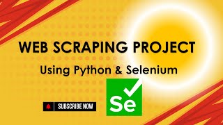 Web Scraping Project for Beginners  Web Automation  Selenium  Python [upl. by Cioban]