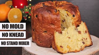 Panettone  Easy No Mold No Knead Italian Fruit Christmas Bread  How Tasty Channel [upl. by Annuhsal]