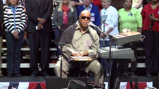 Stevie Wonder Opens Up to Concert Crowd about His New Instrument the Harpejji [upl. by Lahpos]