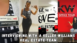 DAY IN THE LIFE OF A NEW REAL ESTATE AGENT WITH KELLER WILLIAMS 🏡 OFFICE TOUR amp TEAM INTERVIEW 🥲 [upl. by Karlyn]