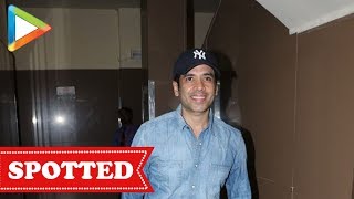 SPOTTED Tusshar Kapoor at PVR Juhu to watch Simmba [upl. by Einiar]