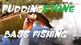 Fishing at Puddingstone Lake in California for Bass [upl. by Eihpos]