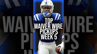 Top Fantasy Football Waiver Wire Pickups for Week 5 [upl. by Hcardahs557]