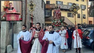 04022024 Vespro e processione nella Festa Patronale di S Biagio dalla Chiesa di Vigo Cavedine [upl. by Enytsirhc]