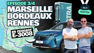 Tour de la France en moins de 40h en VE  Marseille  Rennes en e3008 Ep 34  Jeux Electra [upl. by Akiemat466]