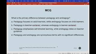 Pedagogy amp Andragogy [upl. by Karil]