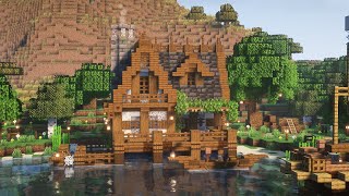 Minecraft Tutorial  Simple Medieval Fishing House [upl. by Ardnuhsal]