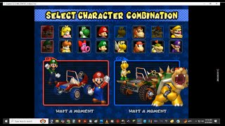 Mario Kart Double Dash 2 Player Game RJs Mario Luigi vs Sisters Bowser Koopa Troopa Star Cup [upl. by Anerec]