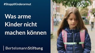 Kinderarmut in Deutschland  Vier Dinge die Kinder aus armen Familien oft nicht machen können [upl. by Oderfla]