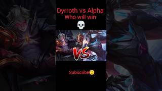 Dyrroth vs Alpha 💀 who will win💪 mobile legends mobilelegends dyrrothmobilelegend mlbb shorts [upl. by Arahd275]