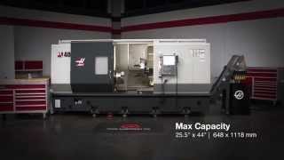 Haas ST40 CNC Lathe Demo [upl. by Yhtommit]