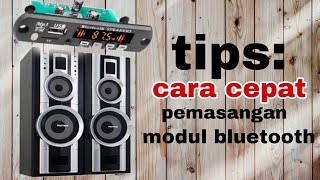 TUTORIAL CARA PASANG MODUL BLUETOOTHMP3 PADA SPEAKER AKTIF POLYTRON PAS28 [upl. by Leugimesoj]