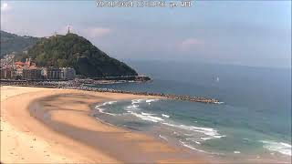 Timelapse Septiembre 2024  Webcam Zurriola [upl. by Ocimad149]