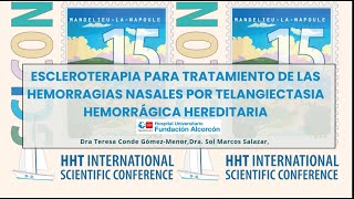 Escleroterapia para el tratamiento de las hemorragias nasales por HHT [upl. by Lazarus]