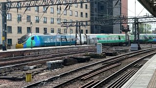 Trains at Glasgow Central WCML 10052024 [upl. by Nodnil]