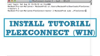 PlexConnect NEW install Tutorial WINDOWS Apple TV workaround for apples recent channel updates [upl. by Toback]