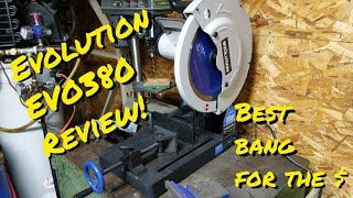 Evolution Power Tools EVOSAW380 15Inch Steel Cutting Chop Saw Review [upl. by Notreve]