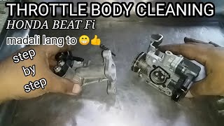 HONDA BEAT Fi THROTTLE BODY CLEANING [upl. by Aseretairam345]